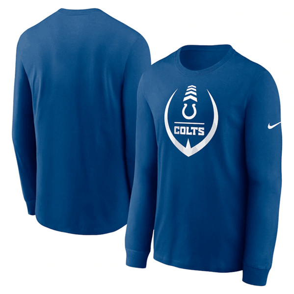 Men's Indianapolis Colts Blue Icon Legend Performance Long Sleeve T-Shirt